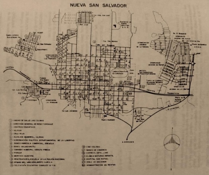 Plano de Santa Tecla en el pasado siglo.