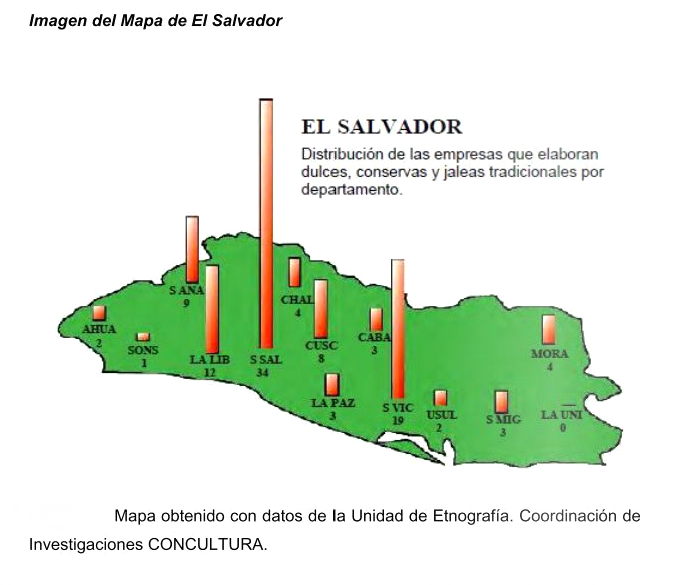Mapa presentado en una investigación de La Universidad Dr. José Matías Delgado en el año 2011.