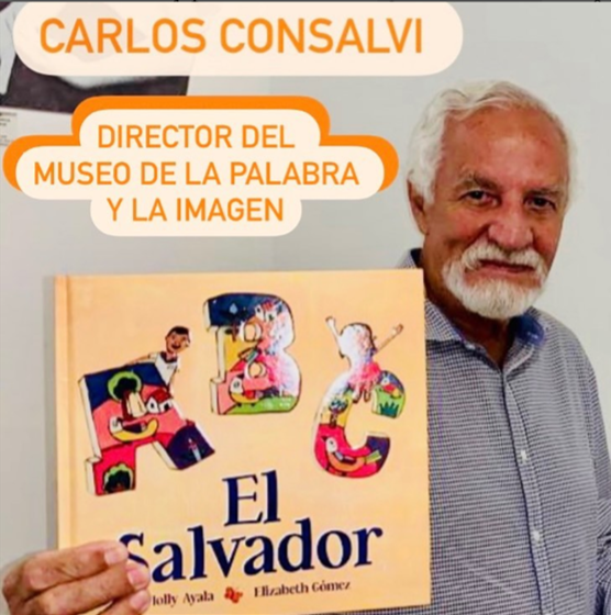 Carlos Consalvi del MUPI con libro ABC