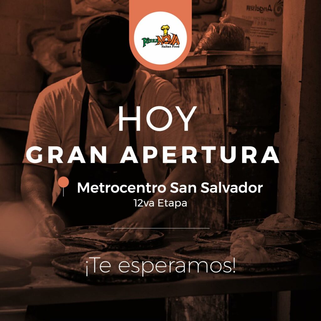 Anuncio de la apertura de la sucursal en Metro Centro San Salvador 12va Etapa, el 1 de diciembre de 2021.