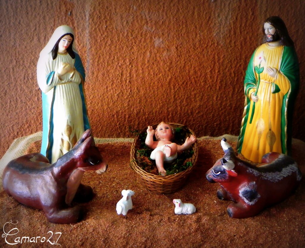 María, José y el Niño Dios son personajes siempre presentes en los nacimientos navideños. 