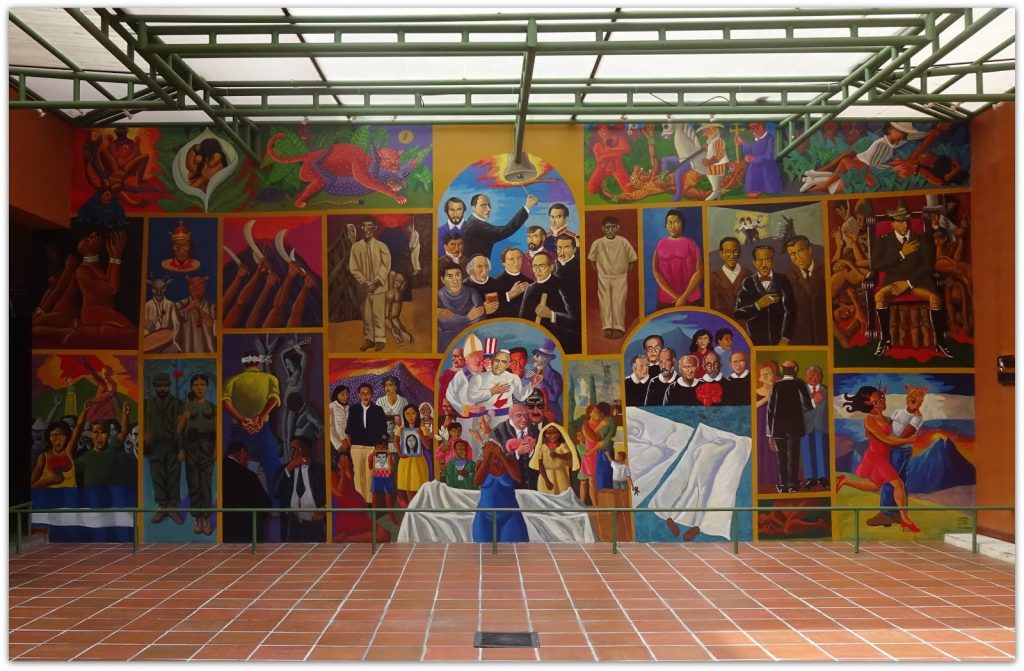 Mural realizado por Antonio Bonilla en el marco de la celebración del Bicentenario de la Independencia de El Salvador. 