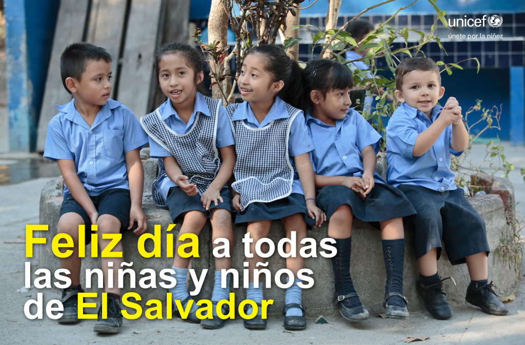 Celebración del Día del Niño en El Salvador.