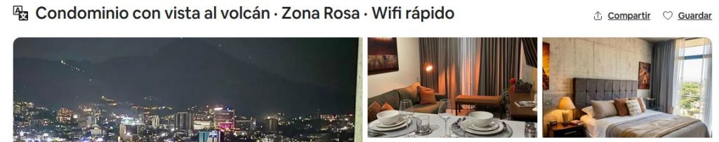 Alojamiento Suite Airbnb Zona Rosa